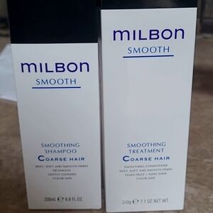 Milbon Smooth Course Hair shampoo and conditioner